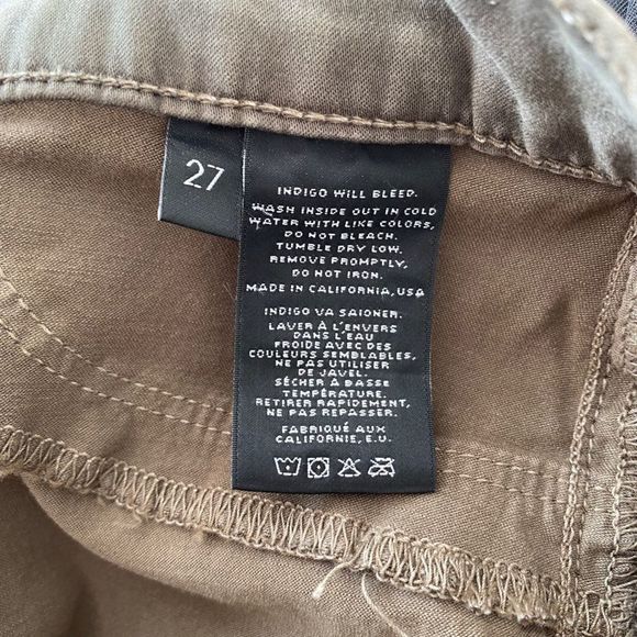 J BRAND Super Skinny 485 Cypress Pants 27 Drab Olive Green Stretch - Picture 4 of 5